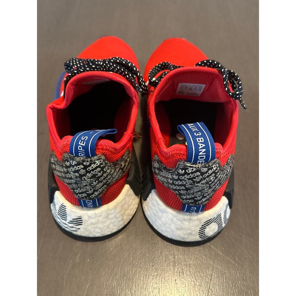 Adidas NMD R1 FV5330 Shoes Transmission Pack Red Blue Black Boys Size 5 1/2 - Picture 5 of 7